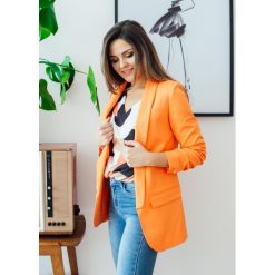 Marynarka Grace orange - L. Pomarańczowe marynarki damskie Fanaberia.com, l, bez wzorów. Za 119,00 zł.