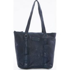 Shopper bag damskie: Shopper bag w kolorze niebieskim – 28 x 30 x 12 cm