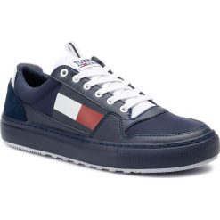 Sneakersy TOMMY JEANS - Lightweight Tommy Jeans Sneaker EM0EM00320 Ink 006. Niebieskie sneakersy męskie Tommy Jeans, bez zapięcia. Za 399,00 zł.