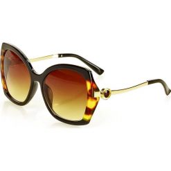 Eleganckie okulary przeciwsłoneczne mazzini butterfly brąz. Pomarańczowe okulary przeciwsłoneczne damskie LOOKS STYLE EYEWAER, eleganckie, motyl. W wyprzedaży za 59,90 zł.