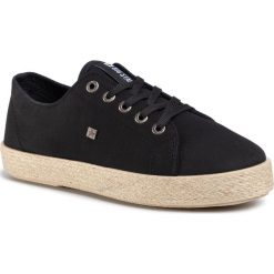 Espadryle BIG STAR - DD274421 Black. Czarne espadryle damskie BIG STAR, bez wzorów, z tworzywa sztucznego, bez obcasa, na płaskiej podeszwie. W wyprzedaży za 79,00 zł.