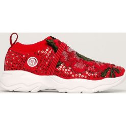 Desigual Sport - Buty. Czerwone buty sportowe damskie Desigual Sport, bez wzorów, z gumy, sportowe. Za 349,90 zł.
