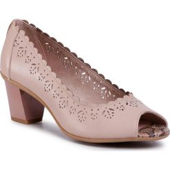 Półbuty JANA - 8-22495-24 Rose 521. Różowe półbuty damskie Jana, bez wzorów, ze skóry ekologicznej, eleganckie, bez obcasa, na obcasie, bez zapięcia. Za 249,00 zł.