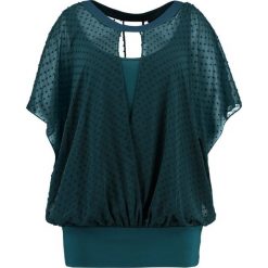 Bluzki asymetryczne: Live Unlimited London DOBBY WRAP BLOUSON KINGFISHER Bluzka kingfisher