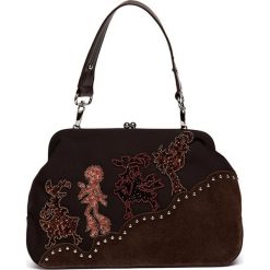 Torebki klasyczne damskie: Torebka w kolorze brązowym – (S)30 x (W)20 x (G)9 cm