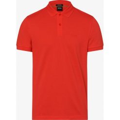 BOSS Athleisure - Męska koszulka polo – Piro, czerwony. Czerwone koszulki męskie BOSS Athleisure, xl, bez wzorów, z bawełny, eleganckie, polo, bez rękawów. Za 345,95 zł.