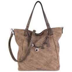 Emily & Noah torebka damska Saskia 61844 khaki. Brązowe torebki klasyczne damskie Emily & Noah, w paski, bez dodatków. Za 269,00 zł.