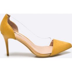Answear - Szpilki Bellucci. Szare szpilki ANSWEAR, z materiału. W wyprzedaży za 79,90 zł.