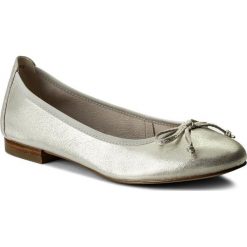 Baleriny CAPRICE - 9-22102-20 Offwht Glitter 112. Szare baleriny damskie Caprice, bez wzorów, ze skóry ekologicznej, bez obcasa. W wyprzedaży za 169,00 zł.