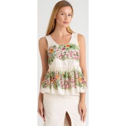 TOP twinset. Brązowe topy damskie Twinset, bez wzorów, bez kołnierzyka. Za 669,00 zł.