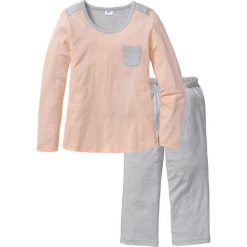 Piżamy damskie: Piżama ze spodniami 3/4 bonprix naturalny melanż- beżowy