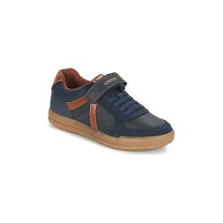 Buty Dziecko Geox J ARZACH B. E - GBK+SCAM. Niebieskie trampki dziewczęce Geox, bez wzorów, bez zapięcia. Za 230,30 zł.