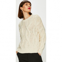 Only - Sweter. Szare swetry klasyczne damskie ONLY, l, z dzianiny, z okrągłym kołnierzem. Za 219,90 zł.
