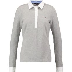 Bluzki, topy, tuniki: GANT OXFORD Koszulka polo grey melange
