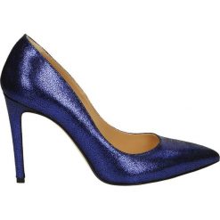 Czółenka - 7950 LORD BLU. Niebieskie czółenka Venezia, ze skóry. Za 249,00 zł.