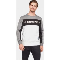 Bluza "Swando" w kolorze szaro-czarnym. Szare bluzy męskie G-Star, m, z nadrukiem, z okrągłym kołnierzem, bez rękawów, bez kaptura. W wyprzedaży za 205,95 zł.