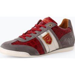 Pantofola d`Oro - Męskie tenisówki ze skóry – Patent Uomo Low, czerwony. Czerwone trampki męskie Pantofola d`Oro, bez wzorów, ze skóry, bez zapięcia. Za 499,95 zł.