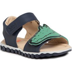Sandały BIBI - Summer Roller New 1081029 Naval/Verde Cacto. Niebieskie sandały chłopięce Bibi, ze skóry, bez zapięcia. Za 179,00 zł.