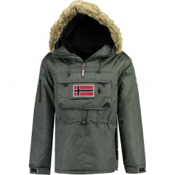 Parka "Beco" w kolorze szarym. Niebieskie parki męskie marki GALVANNI, l, z okrągłym kołnierzem. W wyprzedaży za 409,95 zł.