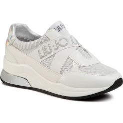 Sneakersy LIU JO - Karlie 79 4A0721 EX030 Milk S1400. Białe półbuty damskie Liu Jo, bez wzorów, ze skóry ekologicznej, bez obcasa, na obcasie, bez zapięcia. Za 629,00 zł.
