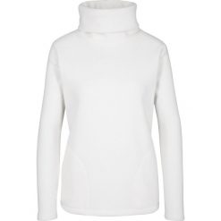 Bluza z polaru bonprix biel wełny. Białe bluzy damskie bonprix, bez wzorów, z wełny, bez rękawów, bez kaptura. Za 24,99 zł.