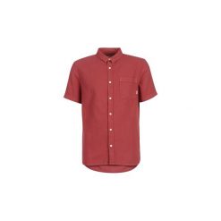 Koszule z krótkim rękawem Quiksilver TIMEBOX. Czerwone koszule męskie Quiksilver, s, bez wzorów, bez kołnierzyka, z krótkim rękawem. Za 199,20 zł.