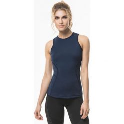 Cardio Bunny - Top. Niebieskie topy damskie Cardio Bunny, m, bez wzorów, z elastanu, z okrągłym kołnierzem. W wyprzedaży za 129,90 zł.