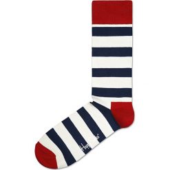 Happy Socks Stripe Skarpetki Biały. Białe skarpetki damskie w paski, z elastanu. Za 42,95 zł.