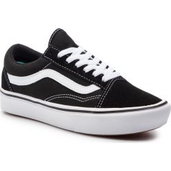 Tenisówki VANS - Comfycush Old Sko VN0A3WMAVNE1 (Classic) Black/True Whit. Czarne półbuty damskie marki Vans, bez wzorów, ze skóry, bez zapięcia. Za 339,00 zł.