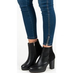Eleganckie botki na jesień MILA. Czarne botki damskie zimowe marki WEIDE, eleganckie. Za 139,00 zł.