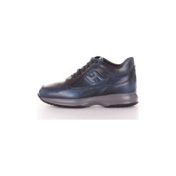 Buty Hogan HXM00N090426MA. Niebieskie trampki męskie Hogan, bez wzorów, bez zapięcia. Za 908,13 zł.