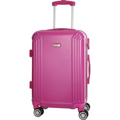 Walizka w kolorze fuksji - 36 l. Czerwone walizki Platinium, z materiału. W wyprzedaży za 179,95 zł.