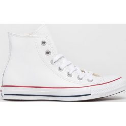 Converse - Trampki Chuck Taylor All Star. Białe trampki i tenisówki damskie Converse, bez wzorów, ze skóry, bez zapięcia. Za 399,90 zł.