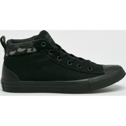 Converse - Trampki. Czarne trampki męskie marki Converse, z gumy, na sznurówki. W wyprzedaży za 229,90 zł.