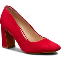Półbuty SOLO FEMME - 50201-01-G13/000-04-00 Czerwony. Czerwone półbuty damskie Solo Femme, bez wzorów, ze skóry, bez obcasa, na obcasie, bez zapięcia. W wyprzedaży za 209,00 zł.