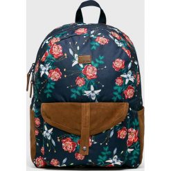 Roxy - Plecak Carribean. Białe plecaki damskie Roxy, z nadrukiem, z poliesteru. W wyprzedaży za 129,90 zł.