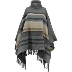 Poncza: Cream FRANCE Ponczo iron gray