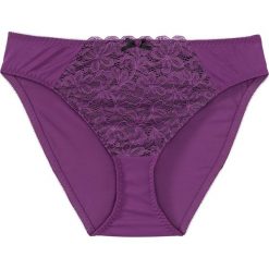 Figi Pink Collection bonprix fiołkowo-czarny. Fioletowe figi marki FOUGANZA, z bawełny. Za 24,99 zł.