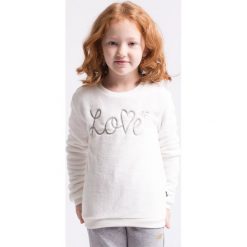 Bluzy dziewczęce rozpinane: Bluza dla małych dziewczynek JBLD103z - kremowa biel