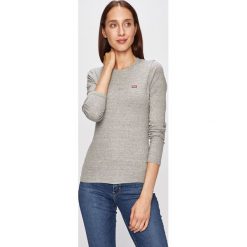 Levi's - Longsleeve. Szare bluzki damskie Levi's®, s, bez wzorów, z elastanu, z okrągłym kołnierzem. W wyprzedaży za 69,90 zł.