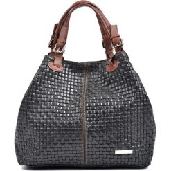 Torebki klasyczne damskie: Skórzana torebka w kolorze czarnym – (S)36 x (W)30 x (G)17 cm