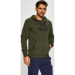 Puma - Bluza. Zielone bluzy męskie Puma, s, z nadrukiem, z elastanu, z kapturem. W wyprzedaży za 179,90 zł.