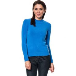 Golfy damskie: Sweter w kolorze niebieskim