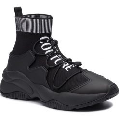 Sneakersy VERSACE JEANS COUTURE - E0YUBSI7 71196 899. Czarne sneakersy męskie Versace Jeans Couture, na co dzień, bez wzorów, z jeansu, eleganckie, bez zapięcia. Za 1099,00 zł.