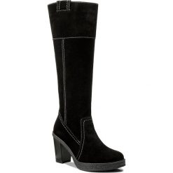 Kozaki LASOCKI - G386 Czarny. Czarne kozaki damskie marki Lasocki, z zamszu, na obcasie. W wyprzedaży za 150,00 zł.
