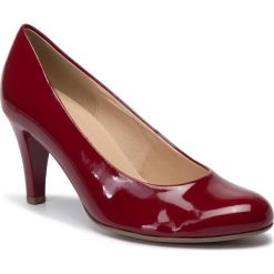 Półbuty GABOR - 31.310.75 Cherry. Czerwone półbuty damskie Gabor, bez wzorów, ze skóry ekologicznej, eleganckie, bez obcasa, na obcasie, bez zapięcia. W wyprzedaży za 229,00 zł.