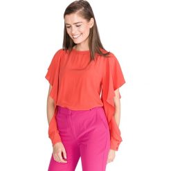 Pinko Bethany Bluzka Czerwony Pomarańczowy. Czerwone bluzki damskie Pinko, s, bez wzorów, z jedwabiu, bez kołnierzyka, bez rękawów. Za 1007,95 zł.