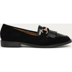 Answear - Mokasyny Chiara Foscari. Czarne mokasyny damskie ANSWEAR, bez wzorów, z gumy, z okrągłym noskiem, bez obcasa, na obcasie, bez zapięcia. Za 129,90 zł.