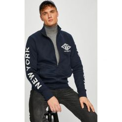 Tommy Hilfiger - Bluza. Czarne bluzy męskie rozpinane TOMMY HILFIGER, l, z nadrukiem, z bawełny, bez kaptura. Za 499,90 zł.