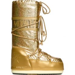 Buty MOON BOOT CL HOLO GLITTER BY JEREMY SCOTT Złoty. Żółte śniegowce damskie marki Moon Boot, na imprezę, z kauczuku, bez zapięcia. W wyprzedaży za 616,00 zł.
